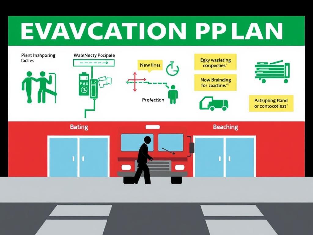 Development of an evacuation plan for facilitiesфото